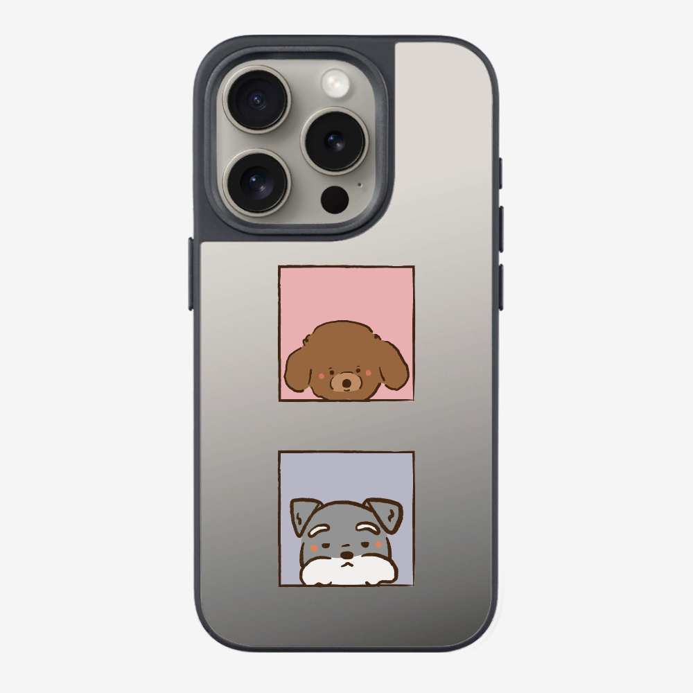 Poodle and Schnauzer Phone Case