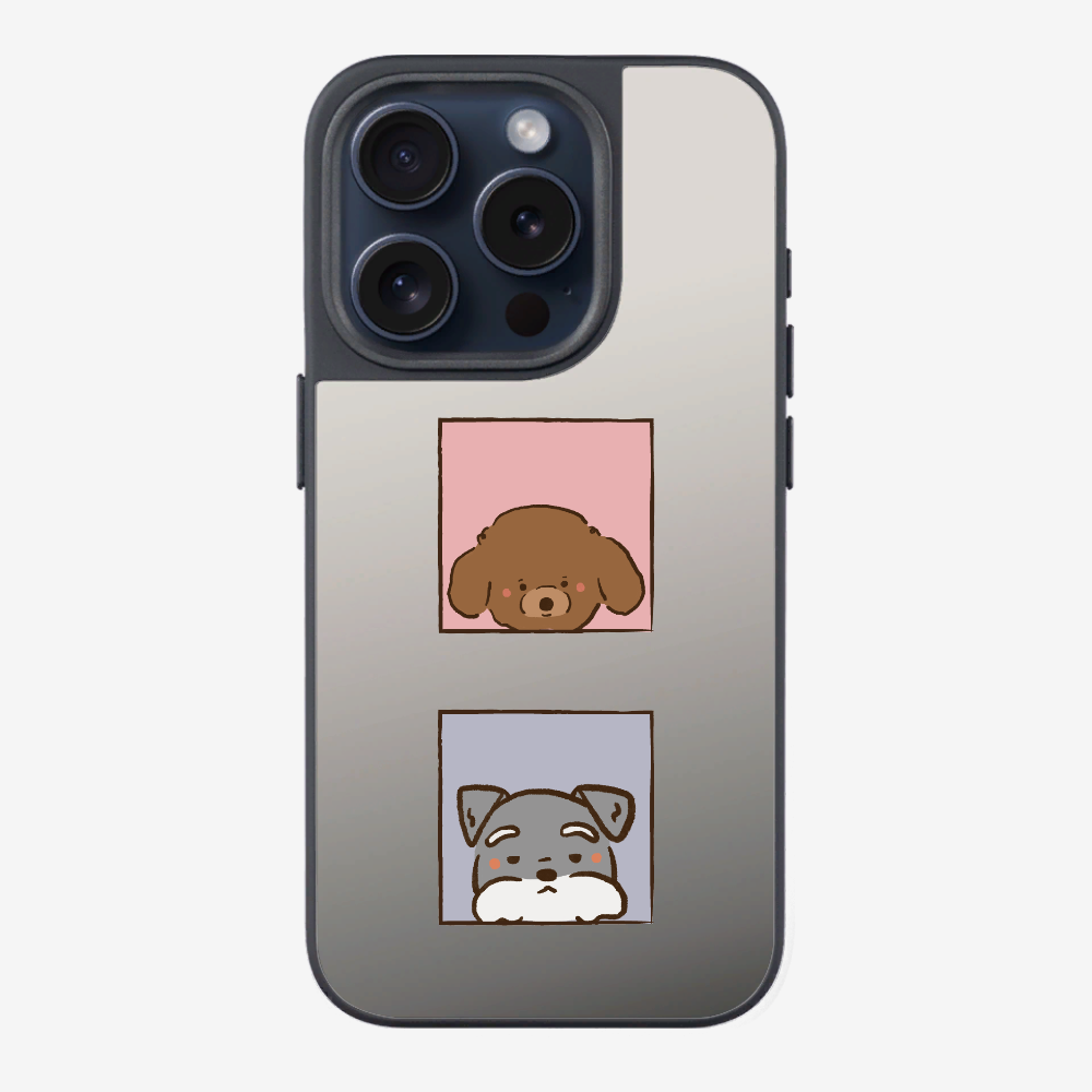 Poodle and Schnauzer Phone Case