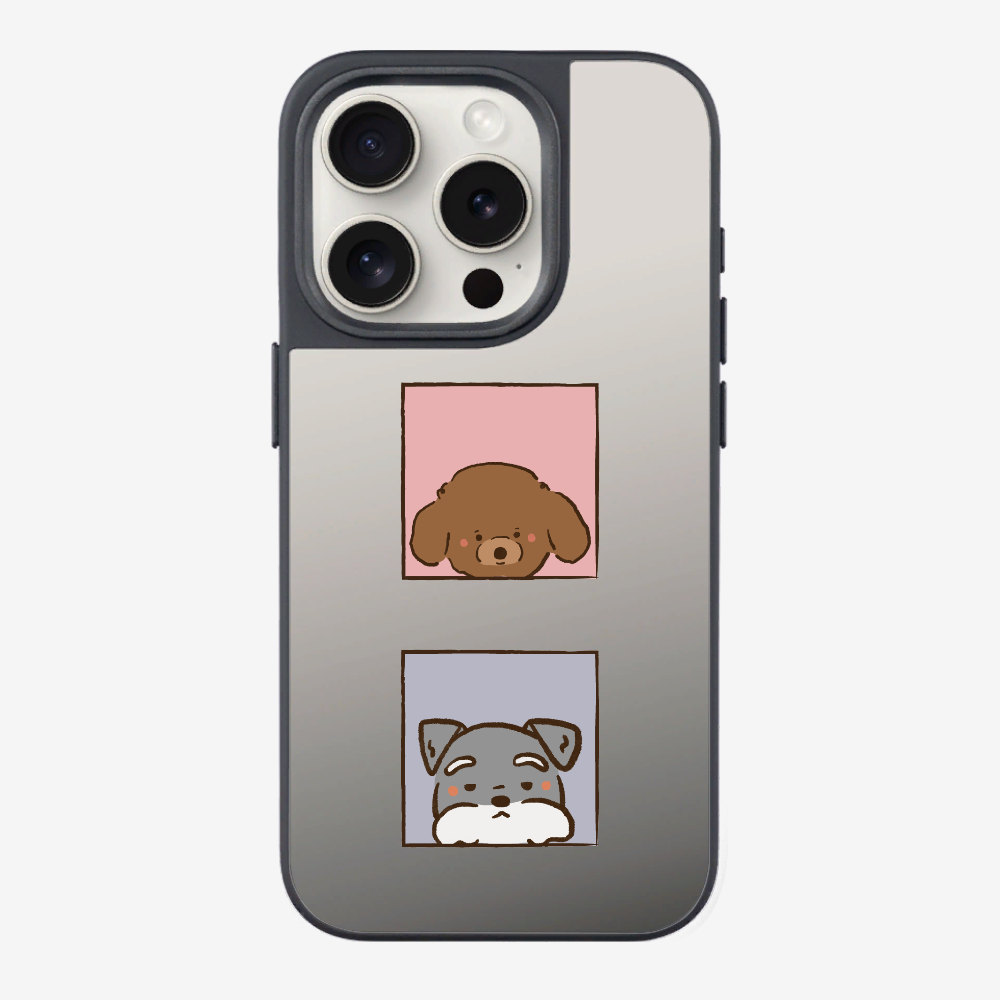 Poodle and Schnauzer Phone Case