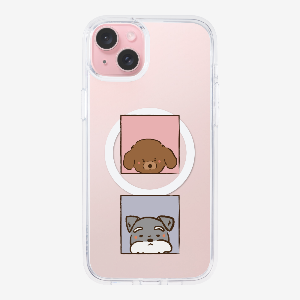 Poodle and Schnauzer Phone Case