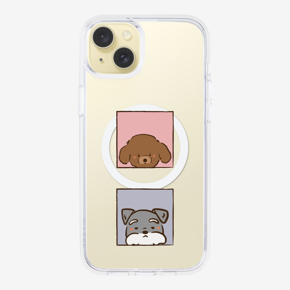 Poodle and Schnauzer Phone Case