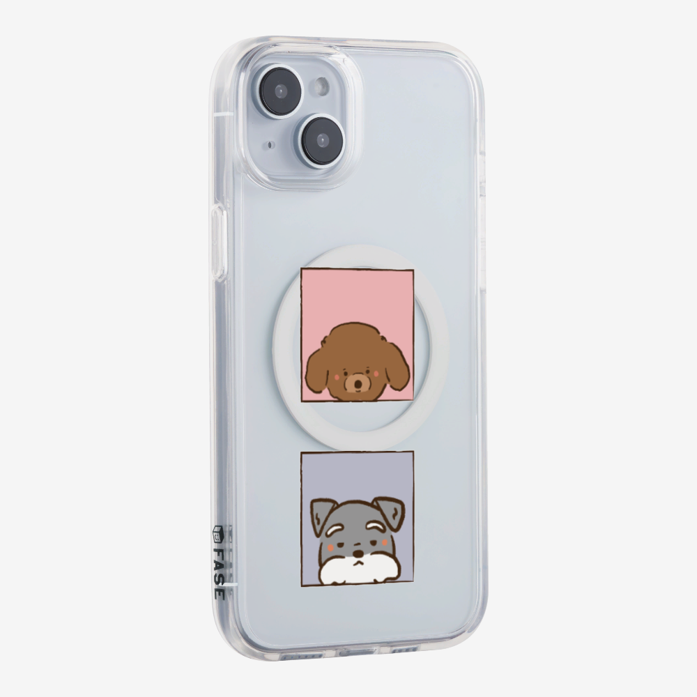 Poodle and Schnauzer Phone Case