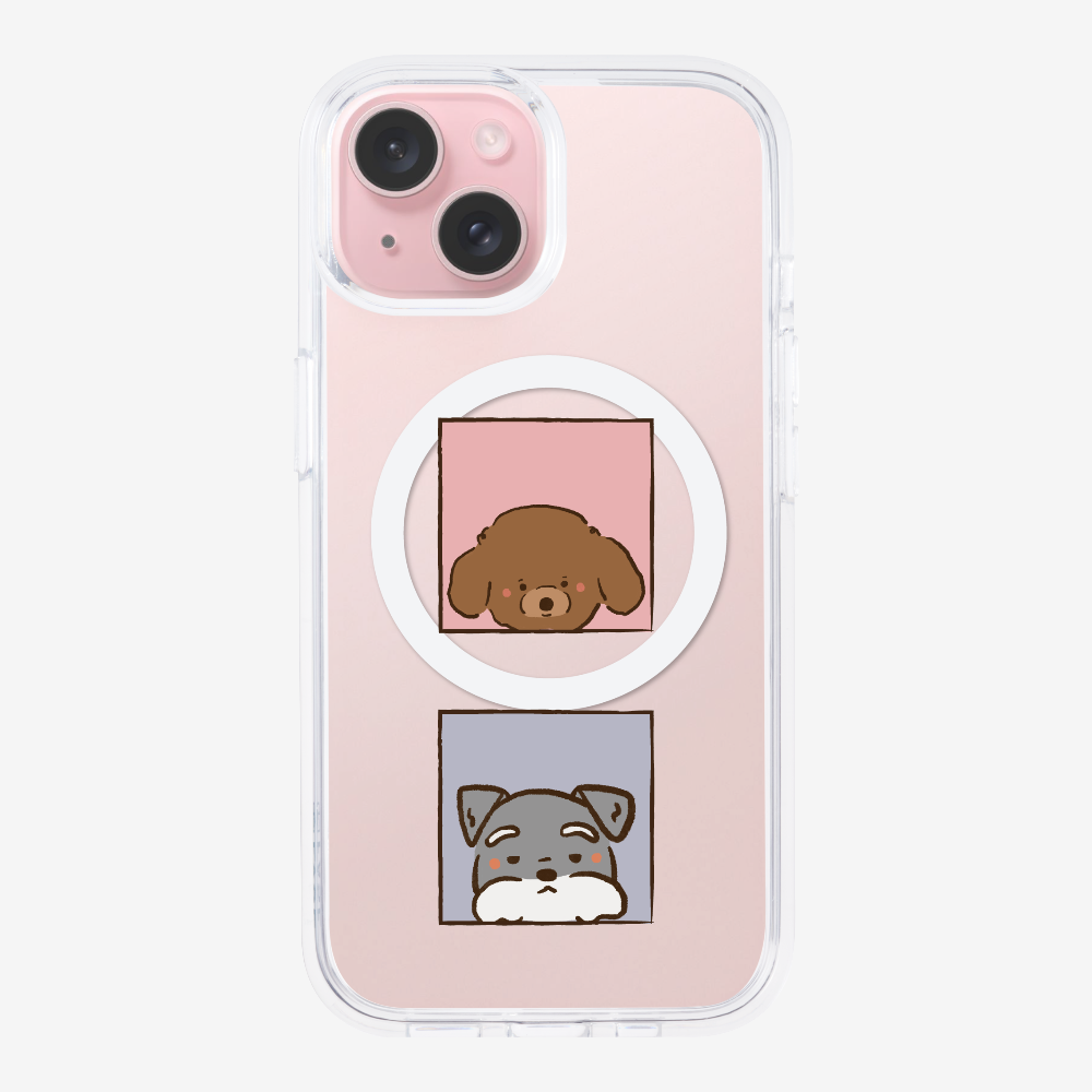 Poodle and Schnauzer Phone Case