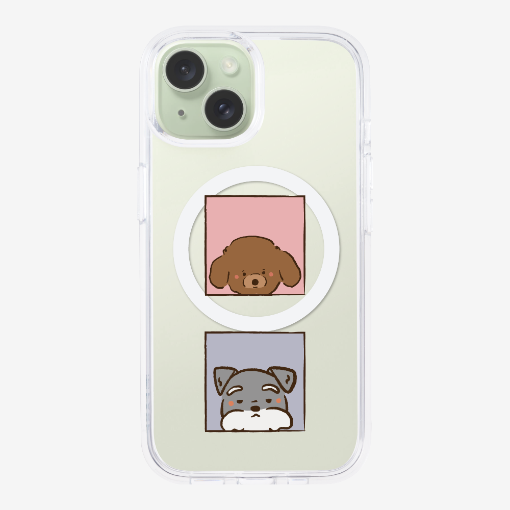 Poodle and Schnauzer Phone Case