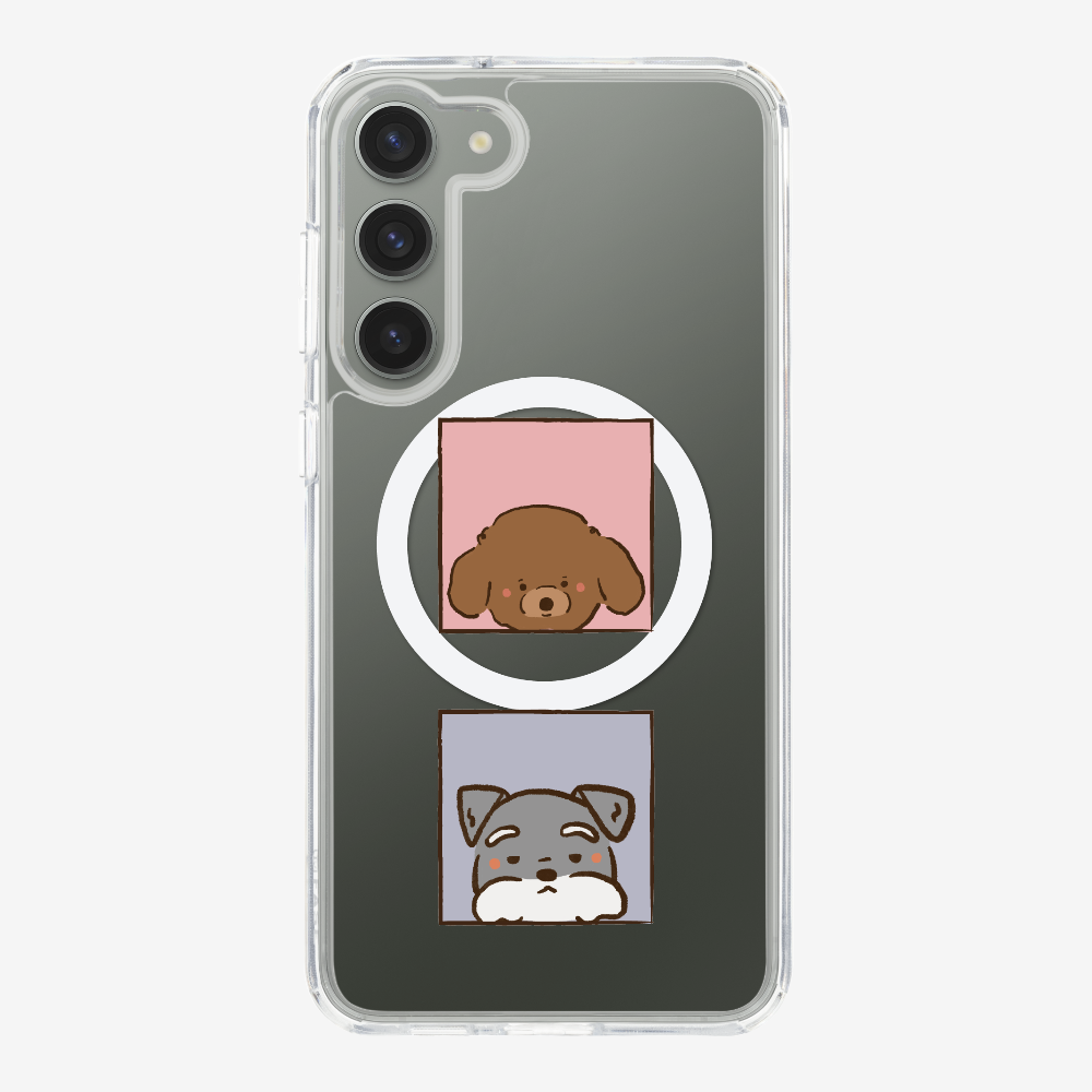 Poodle and Schnauzer Phone Case