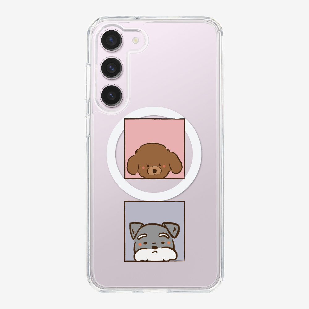 Poodle and Schnauzer Phone Case