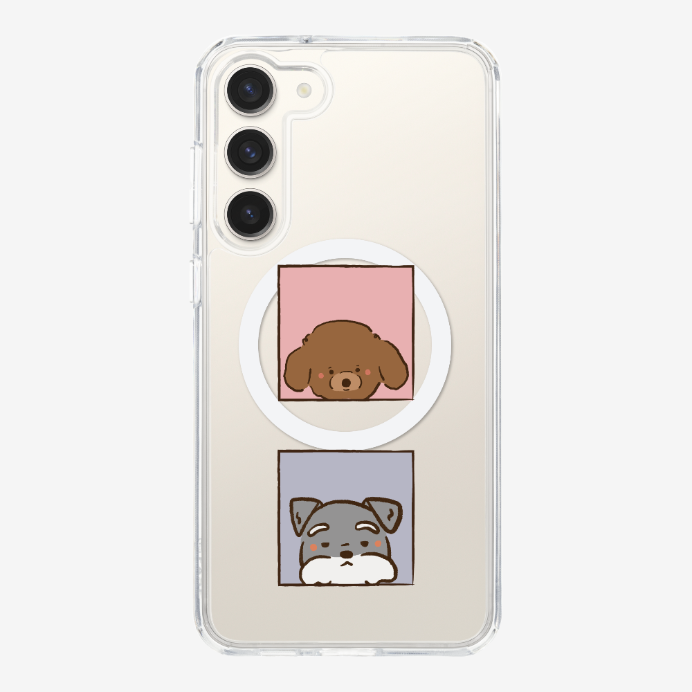 Poodle and Schnauzer Phone Case