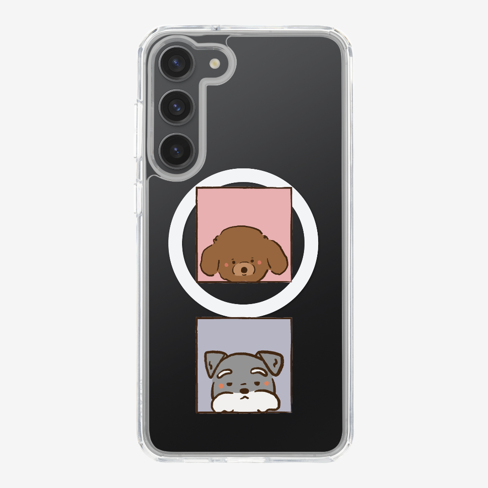 Poodle and Schnauzer Phone Case