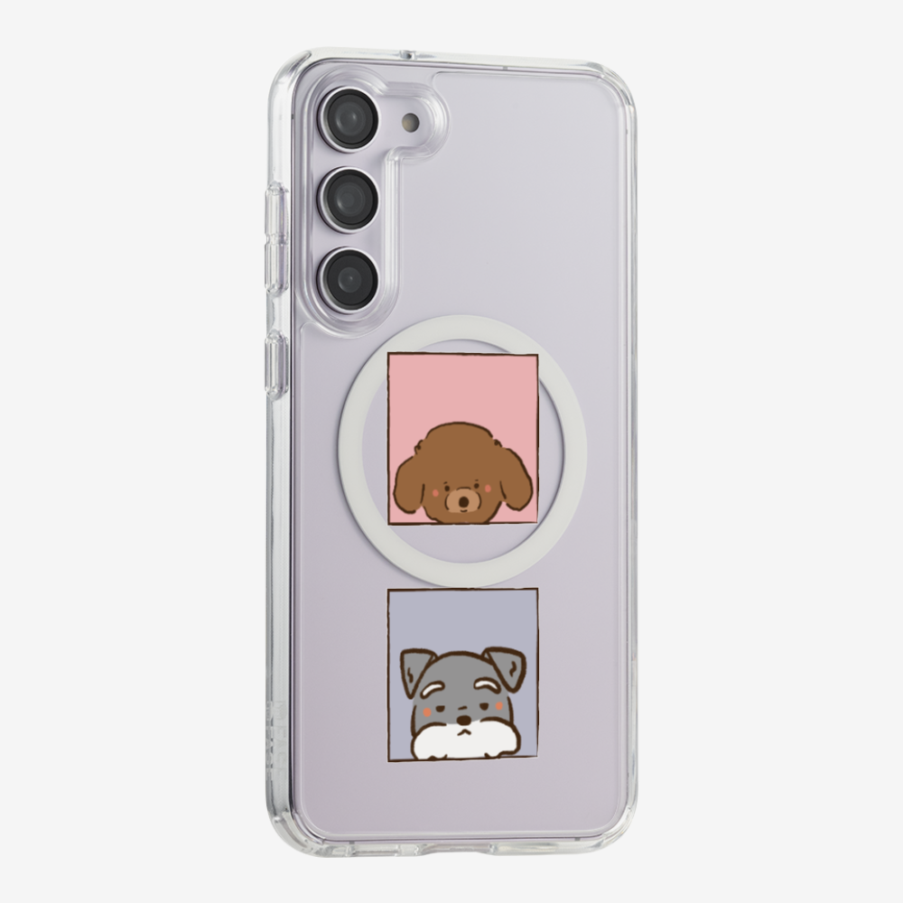 Poodle and Schnauzer Phone Case