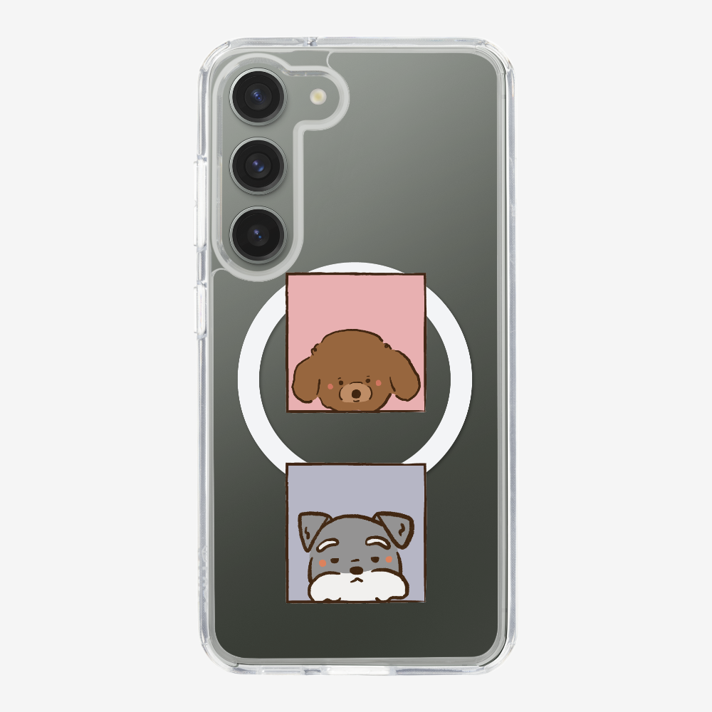 Poodle and Schnauzer Phone Case