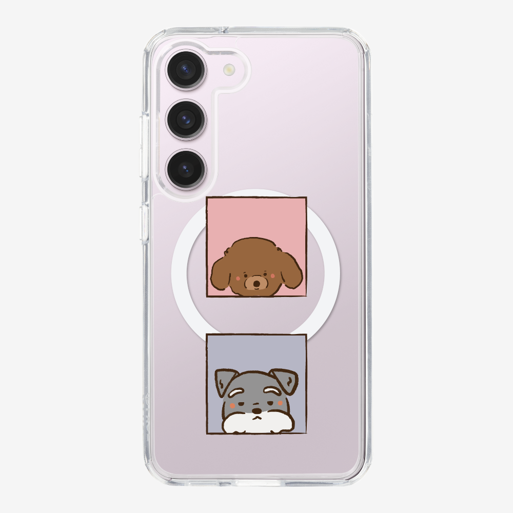 Poodle and Schnauzer Phone Case