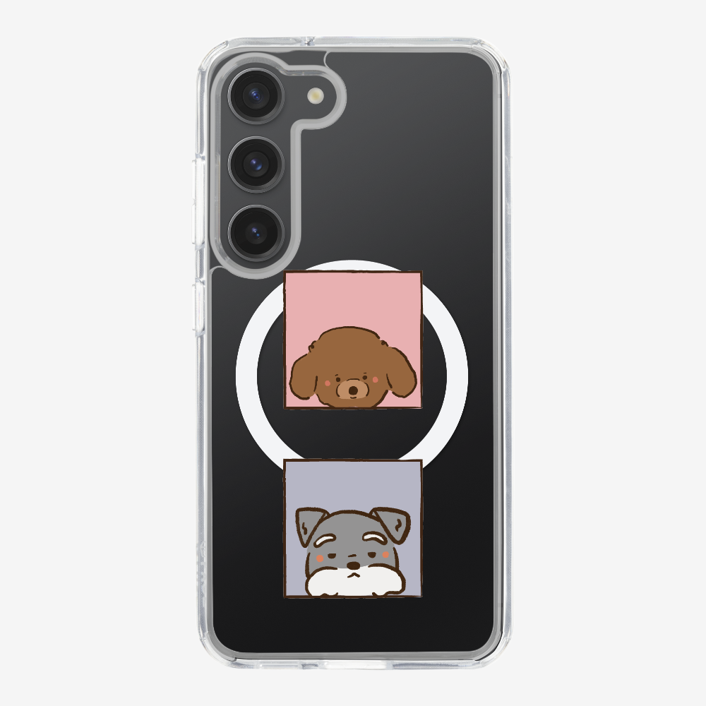 Poodle and Schnauzer Phone Case