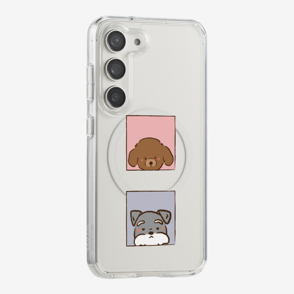 Poodle and Schnauzer Phone Case