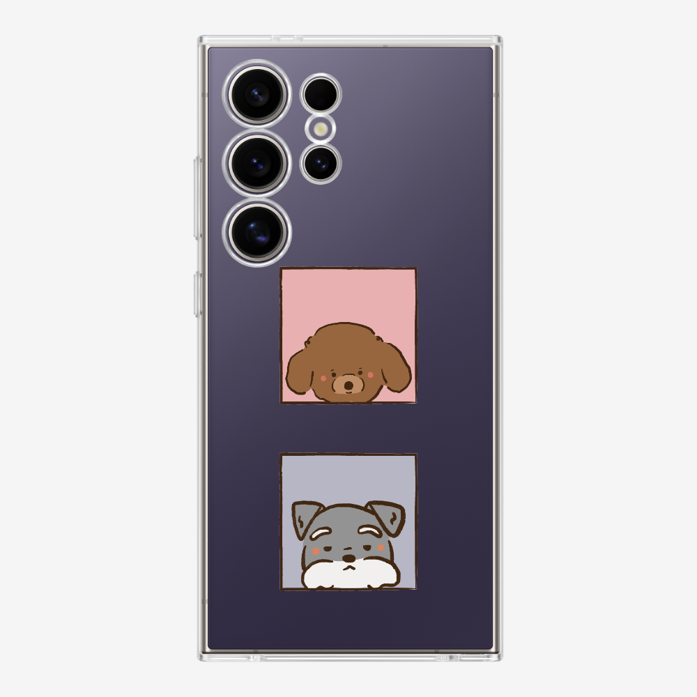 Poodle and Schnauzer Phone Case