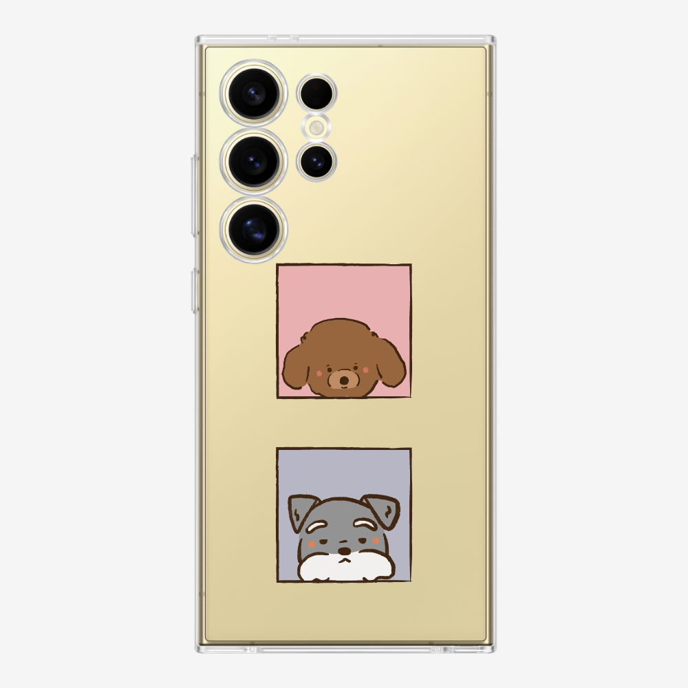 Poodle and Schnauzer Phone Case