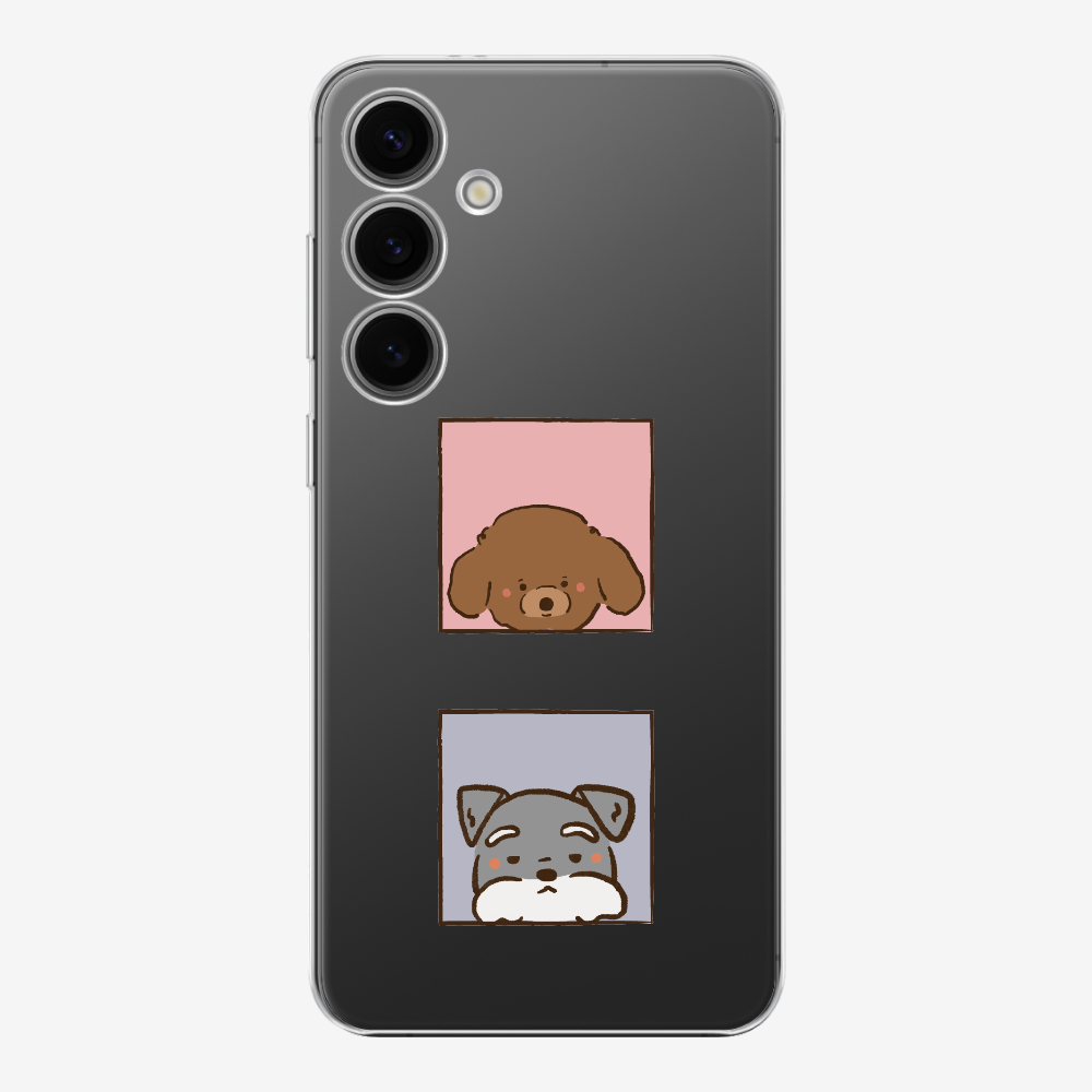 Poodle and Schnauzer Phone Case