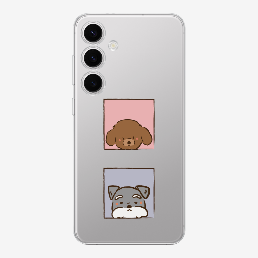 Poodle and Schnauzer Phone Case