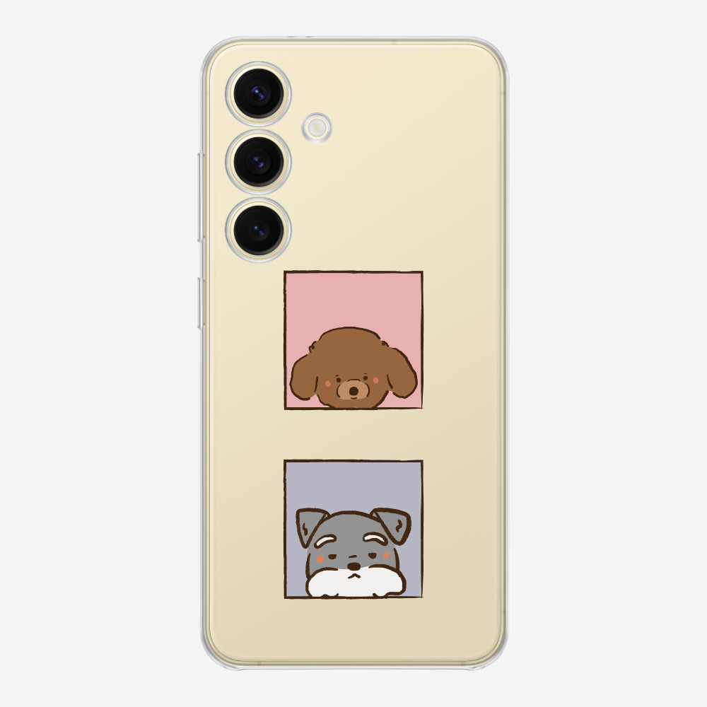 Poodle and Schnauzer Phone Case