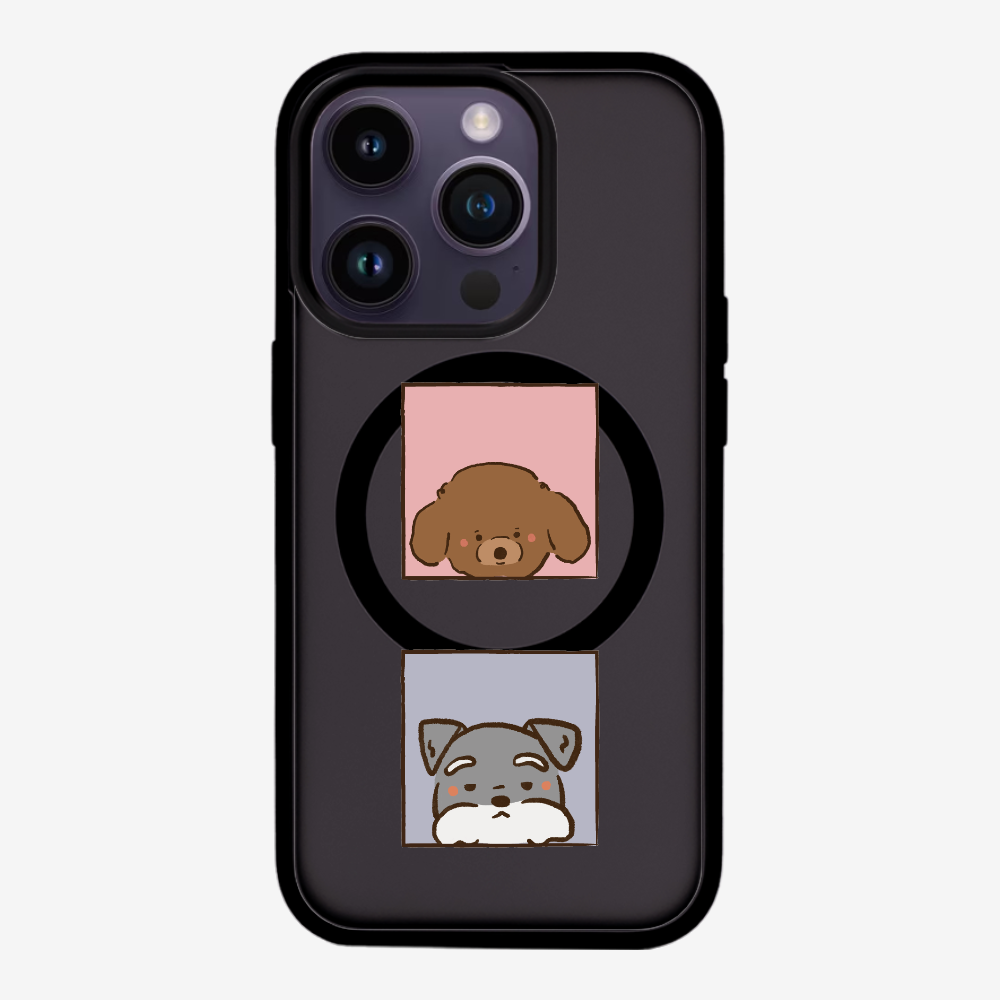 Poodle and Schnauzer Phone Case