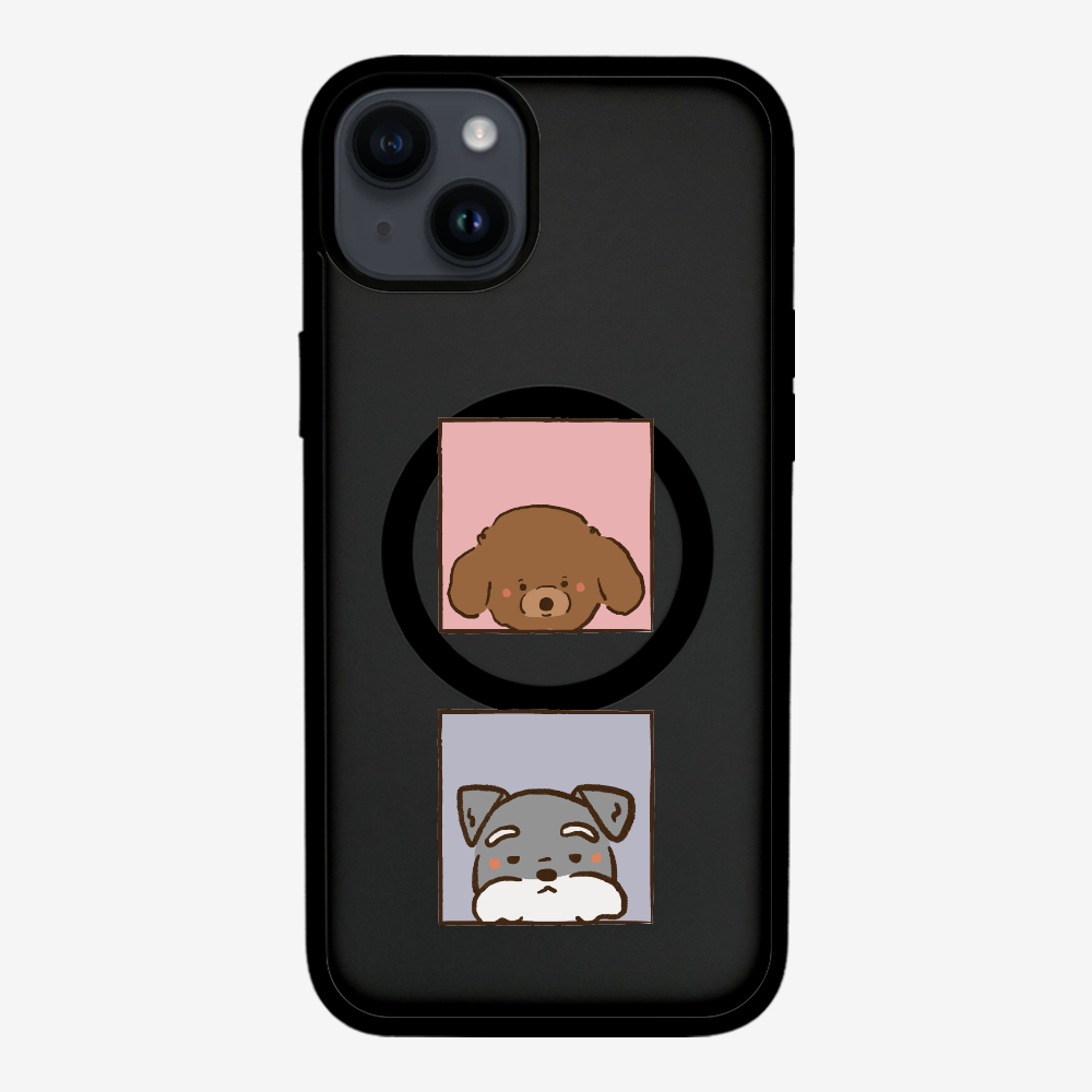 Poodle and Schnauzer Phone Case