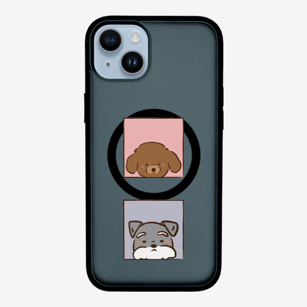 Poodle and Schnauzer Phone Case