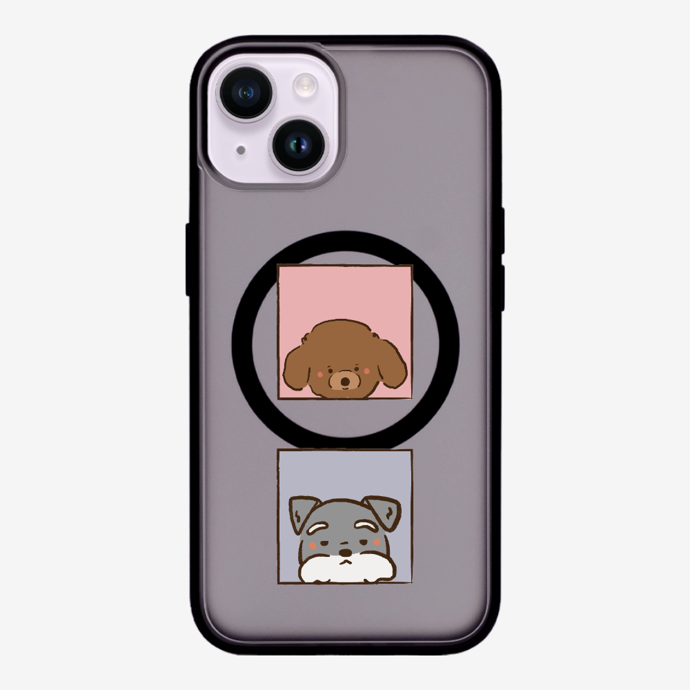 Poodle and Schnauzer Phone Case