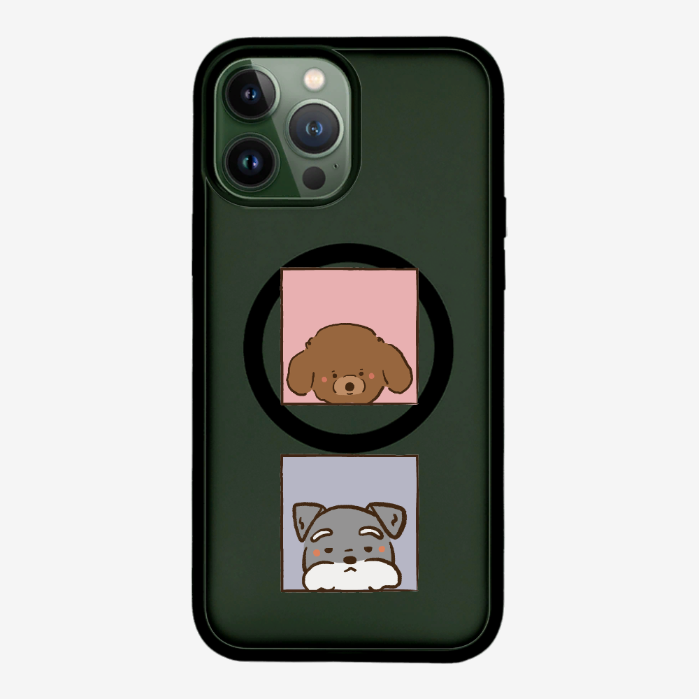 Poodle and Schnauzer Phone Case