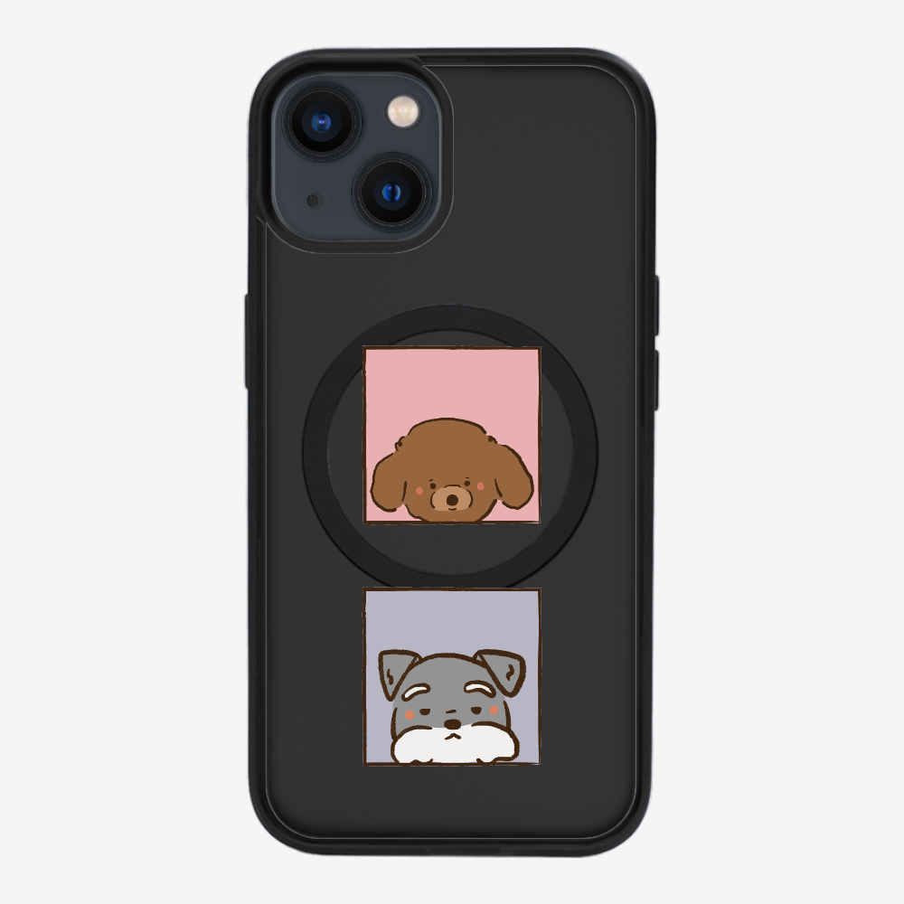 Poodle and Schnauzer Phone Case