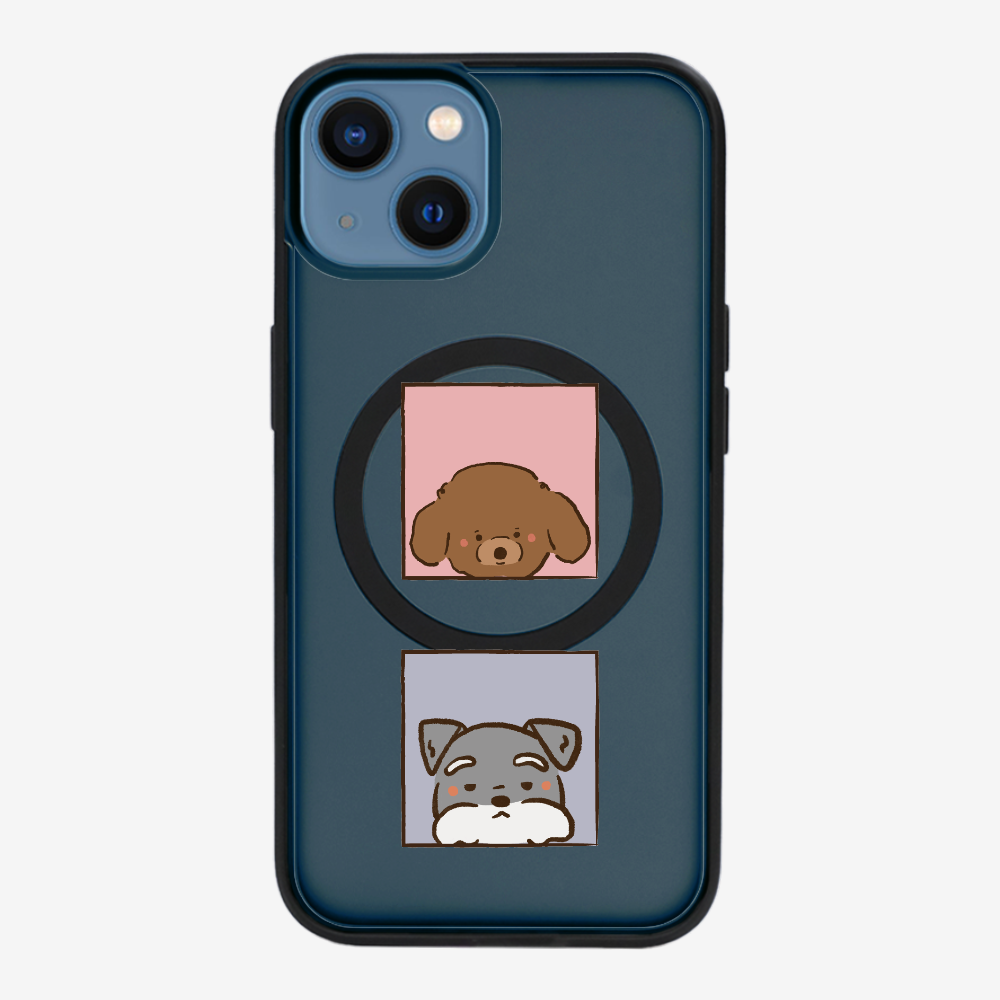 Poodle and Schnauzer Phone Case