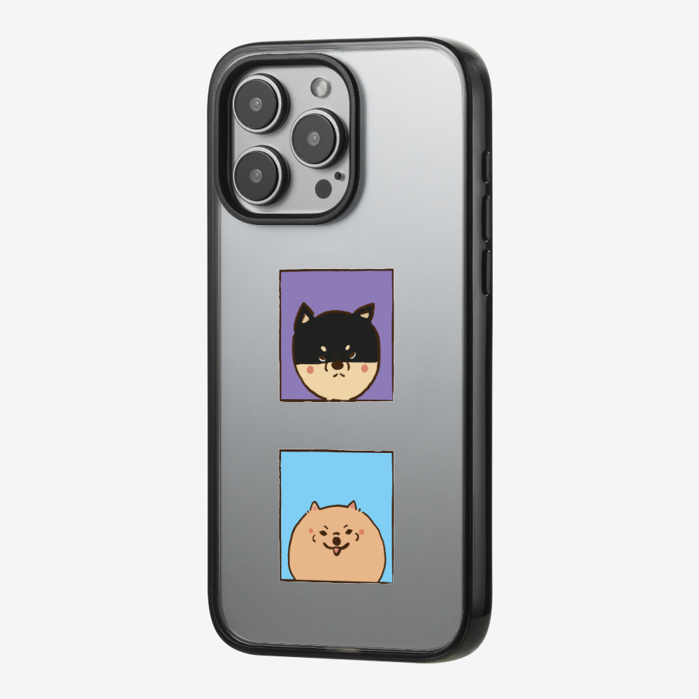 Shiba Inu and Pomeranian Phone Case