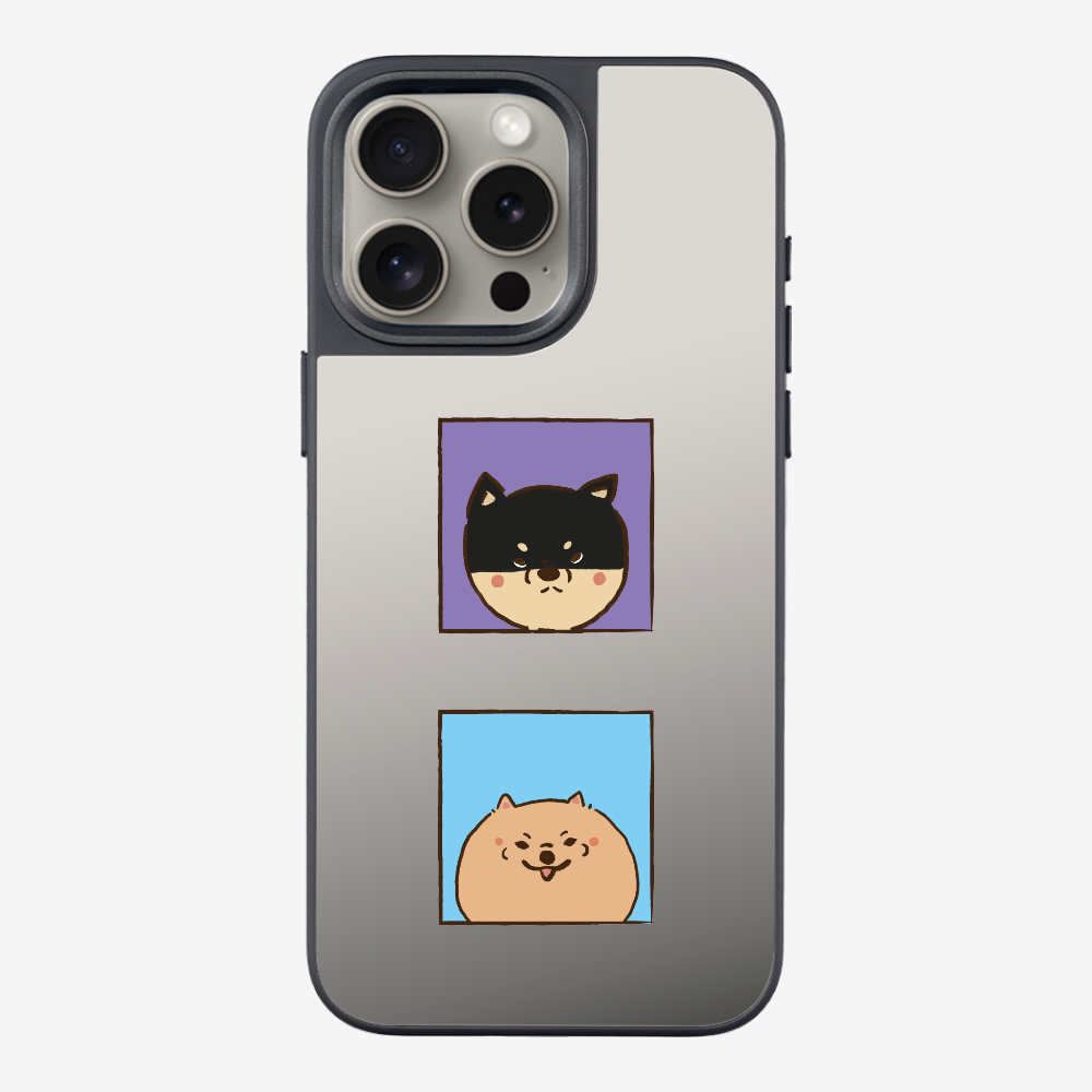 Shiba Inu and Pomeranian Phone Case