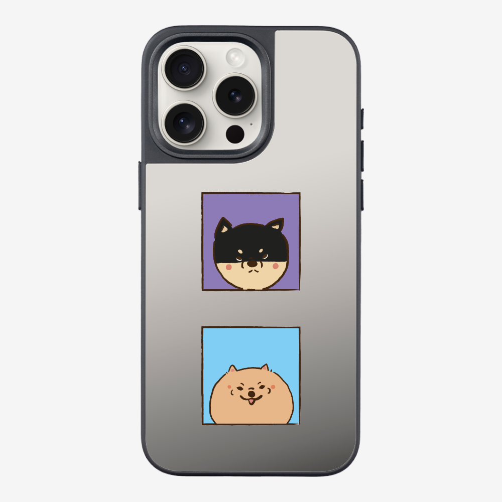 Shiba Inu and Pomeranian Phone Case