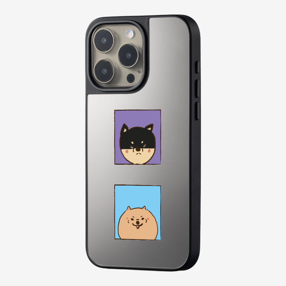 Shiba Inu and Pomeranian Phone Case