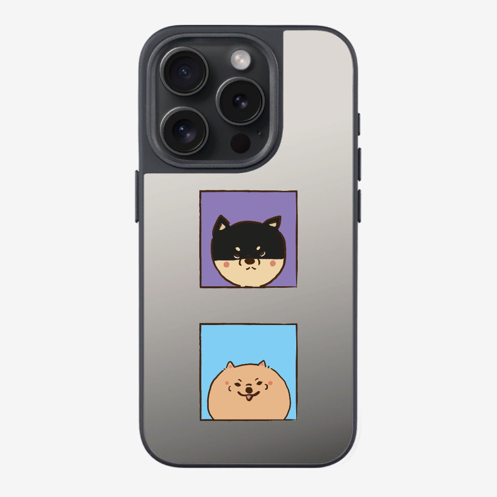 Shiba Inu and Pomeranian Phone Case