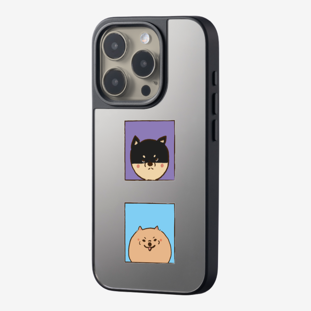 Shiba Inu and Pomeranian Phone Case