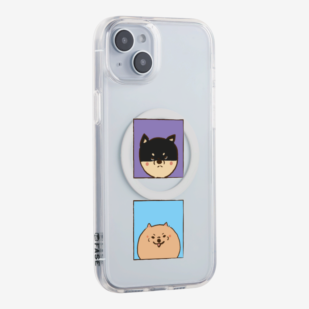 Shiba Inu and Pomeranian Phone Case