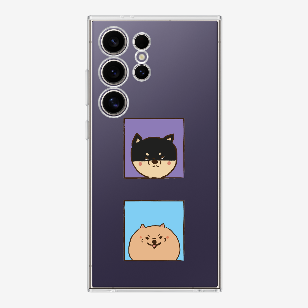 Shiba Inu and Pomeranian Phone Case