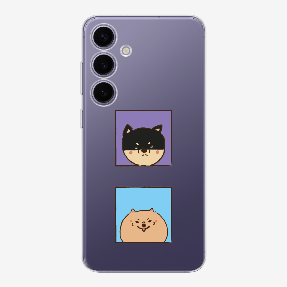 Shiba Inu and Pomeranian Phone Case