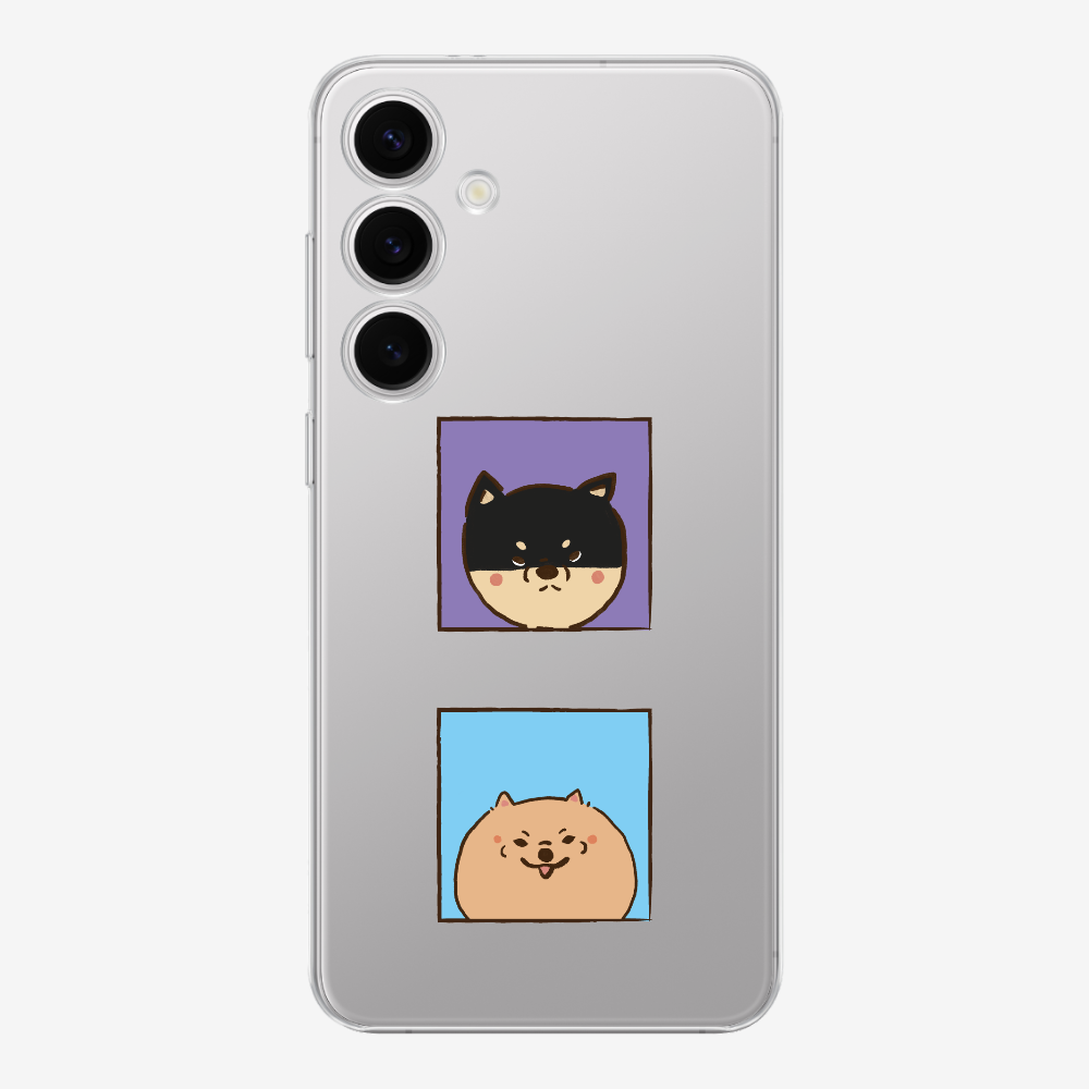 Shiba Inu and Pomeranian Phone Case