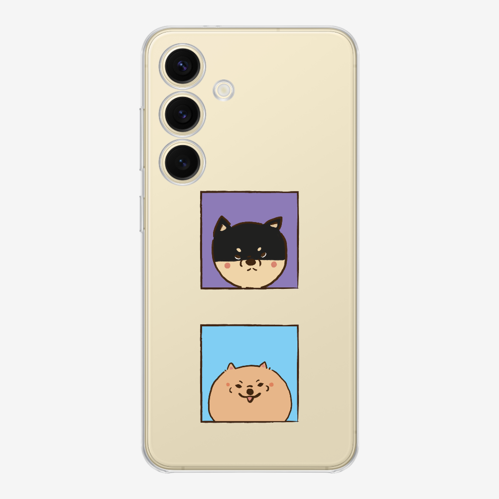 Shiba Inu and Pomeranian Phone Case