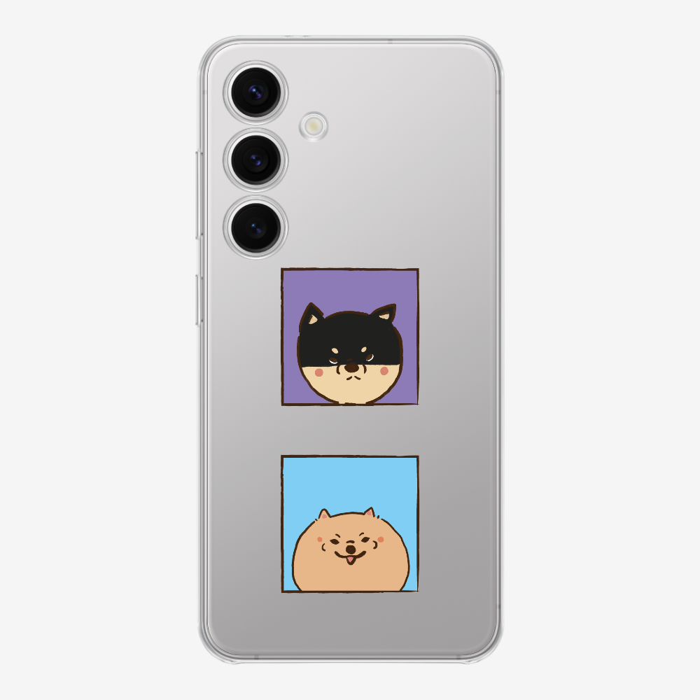 Shiba Inu and Pomeranian Phone Case