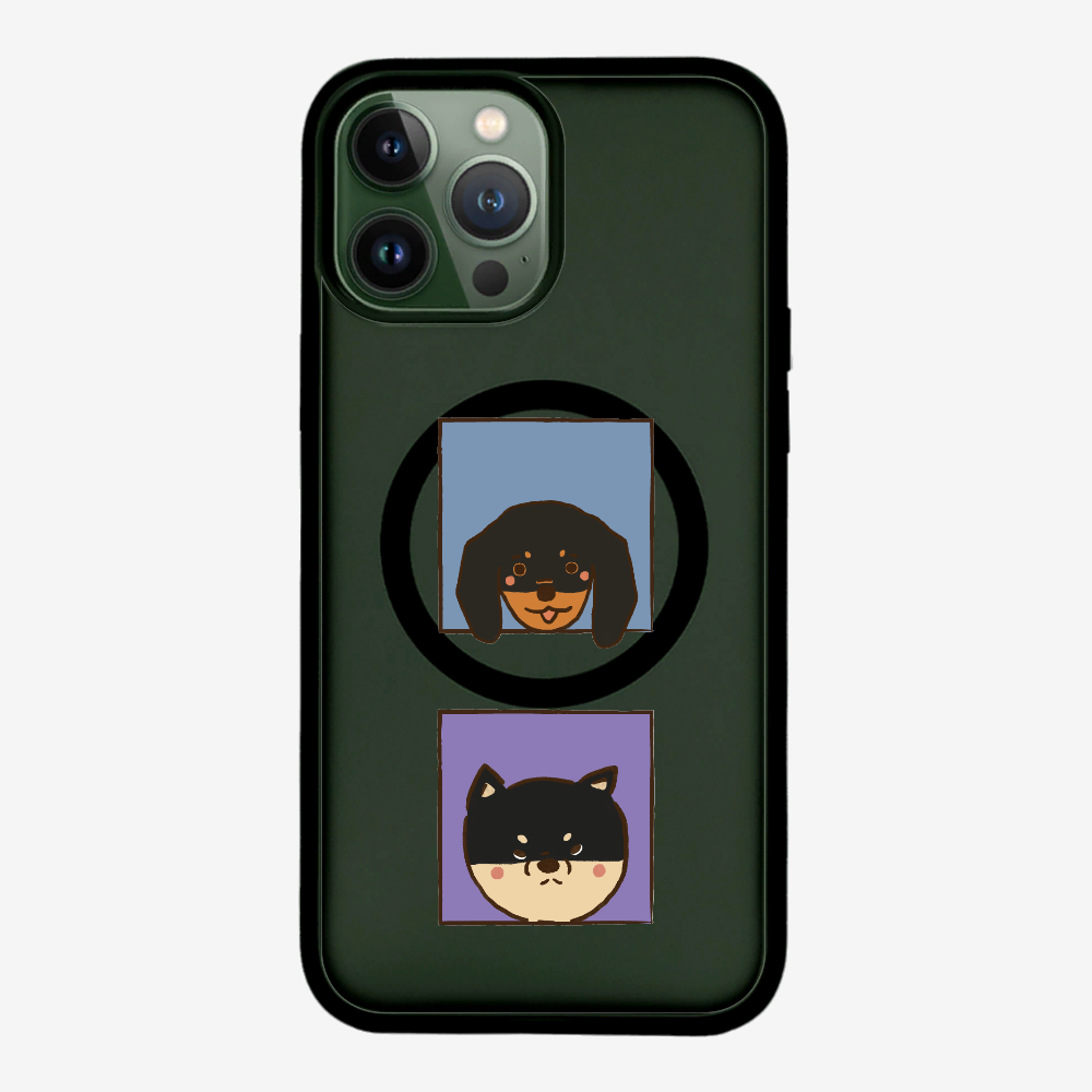 Dachshund and Corgi Phone Case