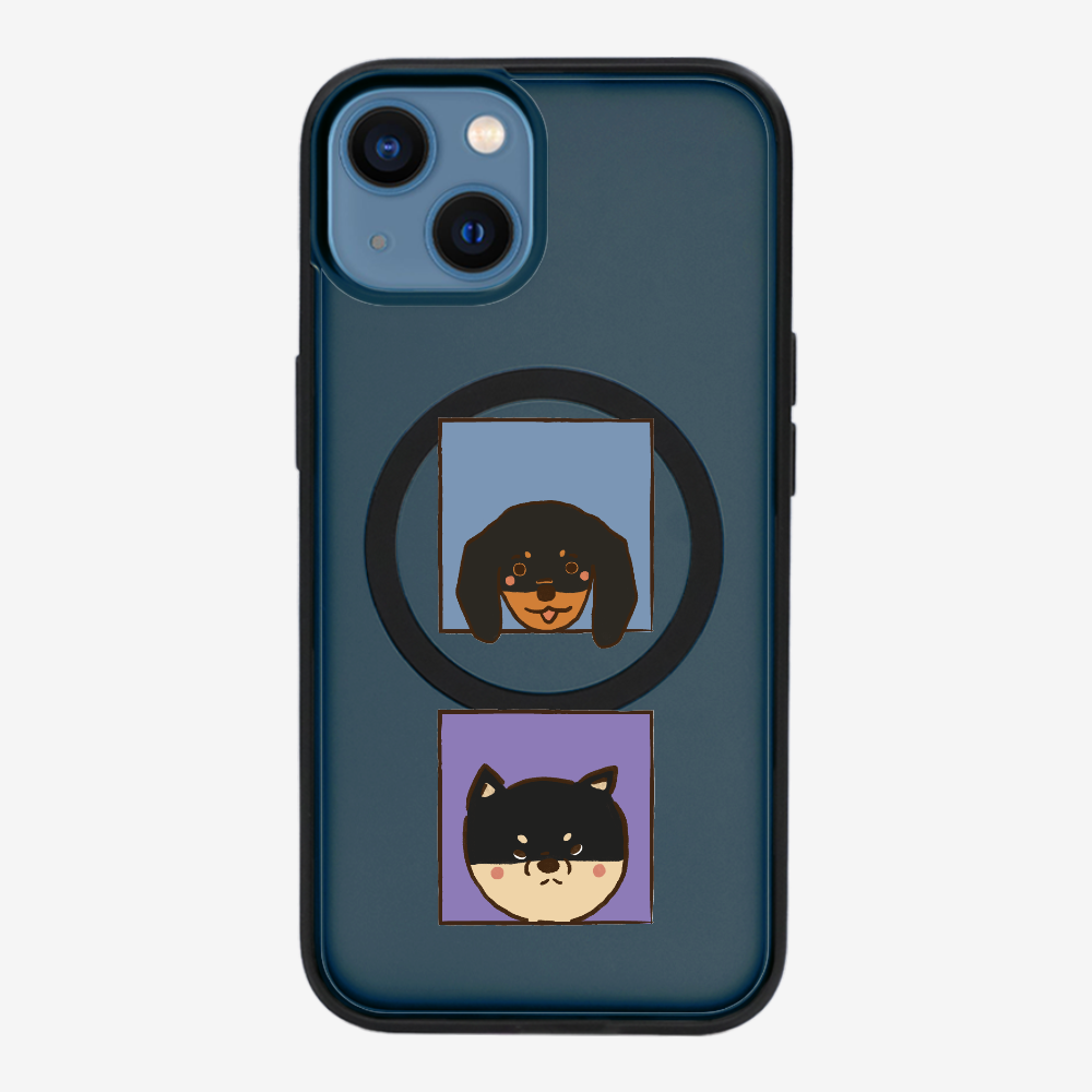 Dachshund and Corgi Phone Case