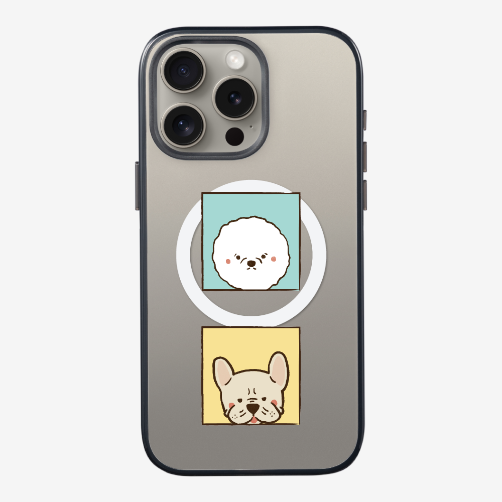 Bichon and Bulldog Phone Case