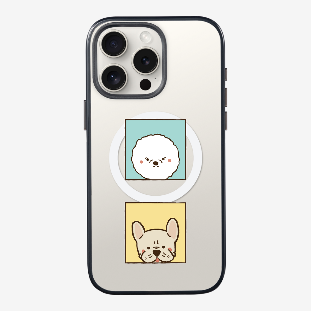 Bichon and Bulldog Phone Case