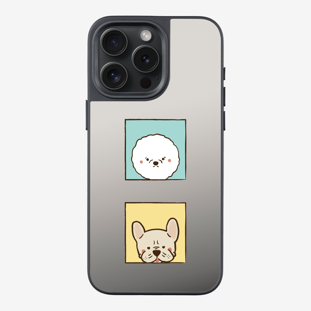 Bichon and Bulldog Phone Case