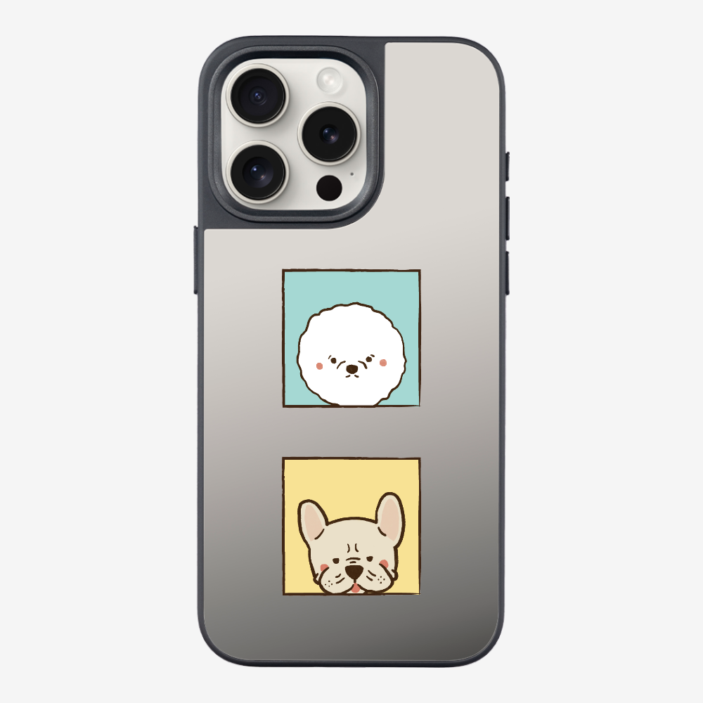 Bichon and Bulldog Phone Case