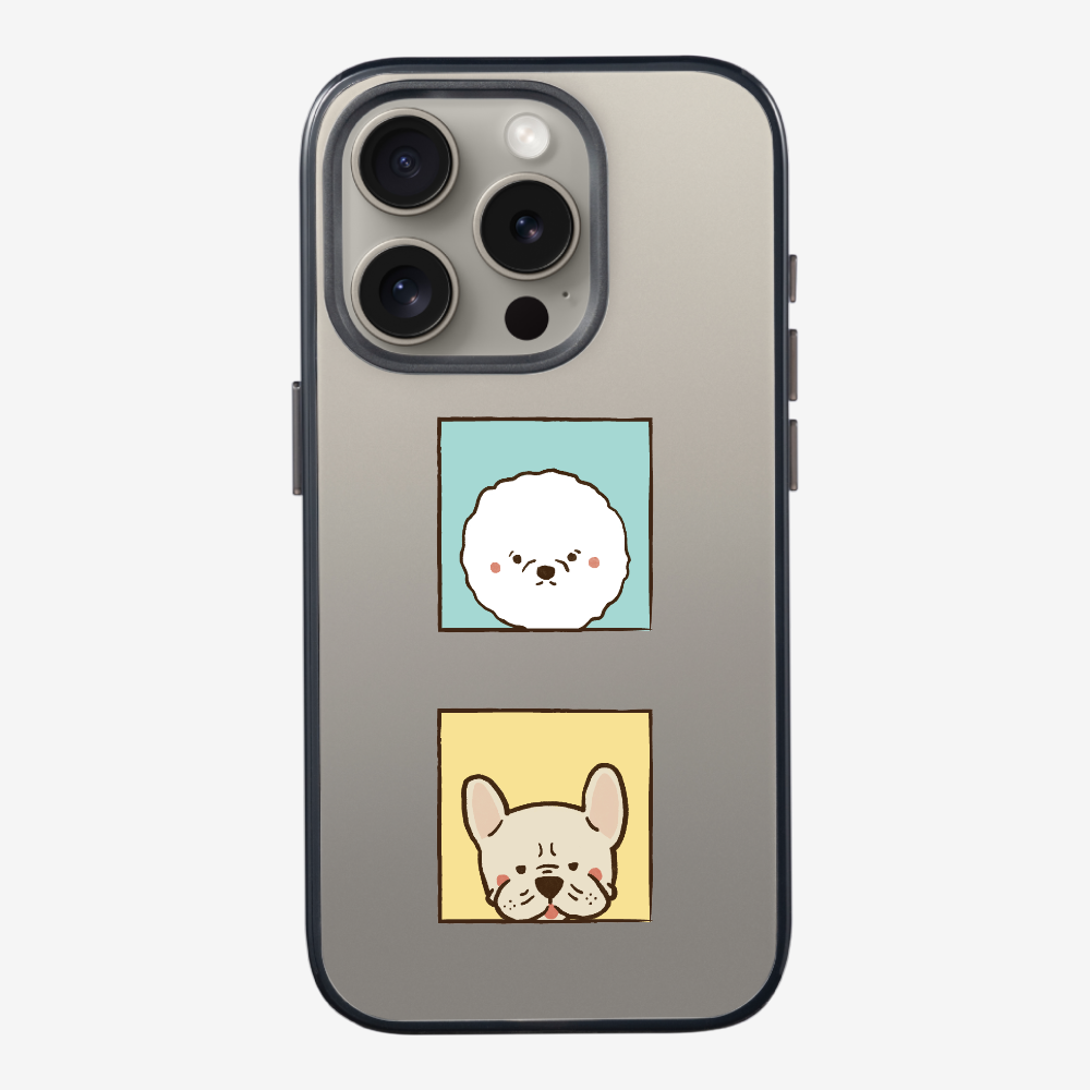 Bichon and Bulldog Phone Case