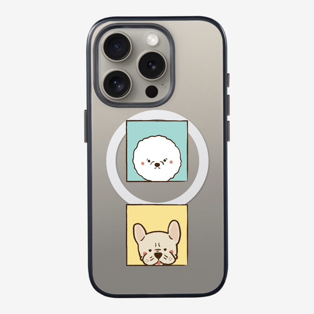 Bichon and Bulldog Phone Case