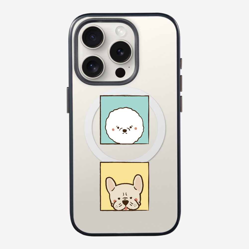 Bichon and Bulldog Phone Case